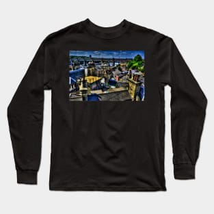 Quayside Rooftops At Newcastle Upon Tyne Long Sleeve T-Shirt